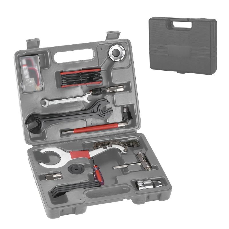 

Профессиональный набор инструментов для обслуживания велосипеда, комплексное решение проблем с велосипедом серый