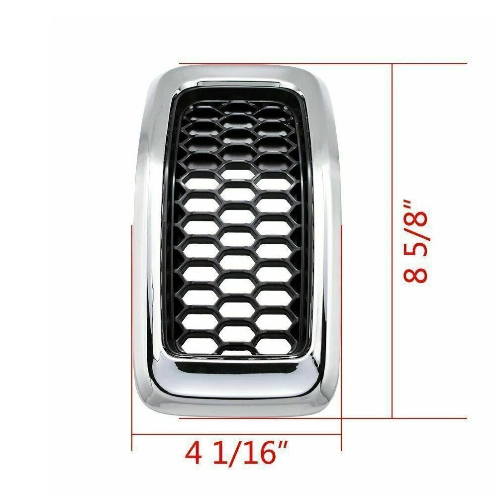 7Pcs Front Bumper Grill Inserts Front Mesh Grille Cover Trim Decor Breathable Bumper for Jeep Cherokee 2014-2018 Accessories