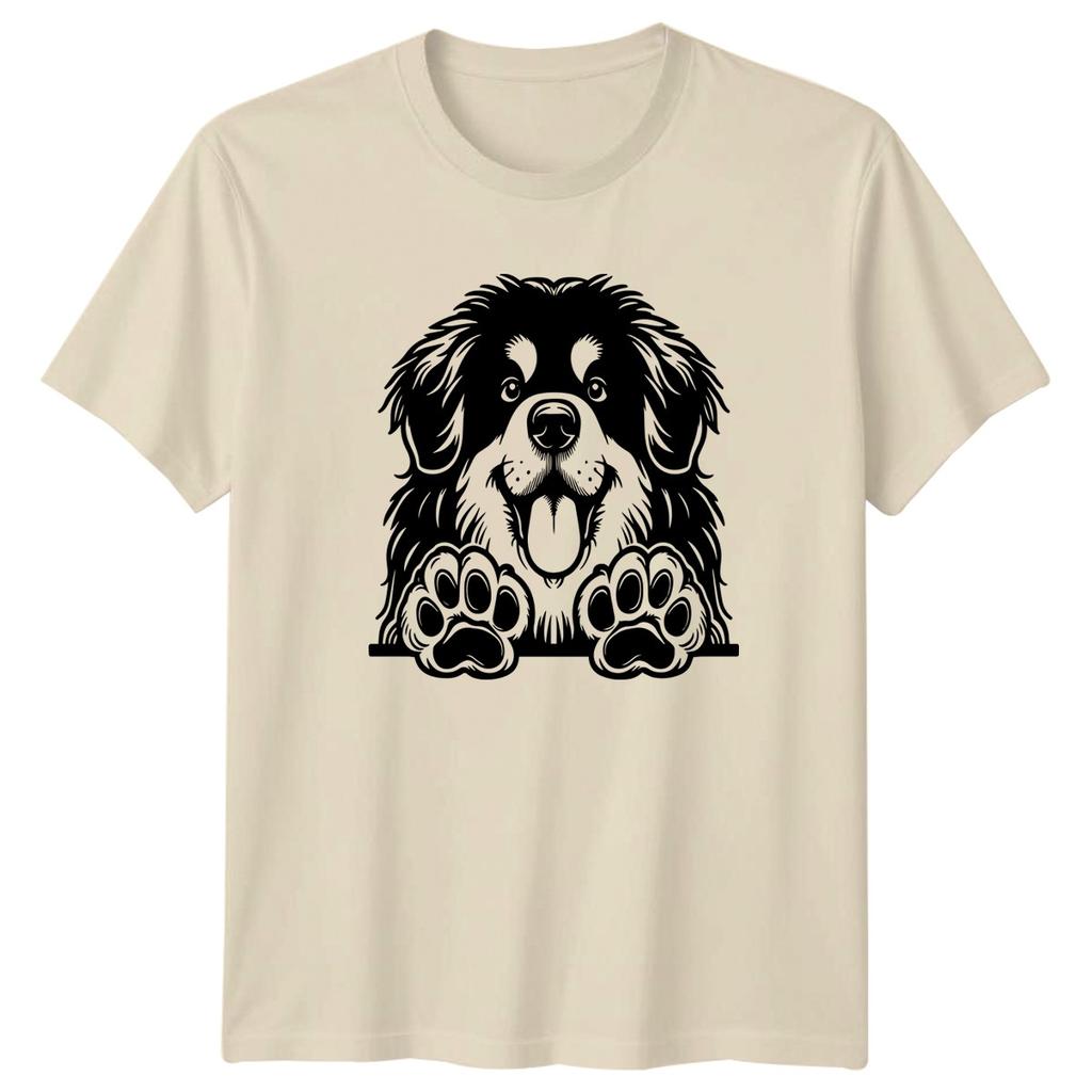 Happy Fluffy Dog Paws Animal Lover Graphic Tee Unisexs Unisexs TShirt