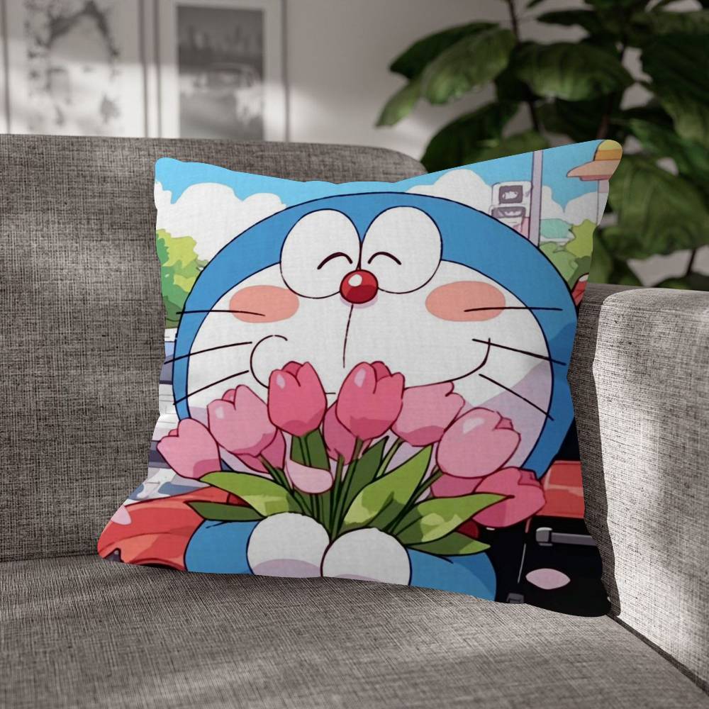 Doraemon Blue Cat Children Fashion Decorative Pillowcase Throw Cover Pillow Case Cushion For Living Room Square Home Decor