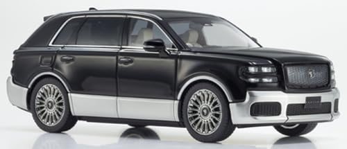 Kyosho Original 1/43 Scale Toyota Century (Rinpo) (Black/Silver) with Fromage Interior, Finished Model, KS03926BS