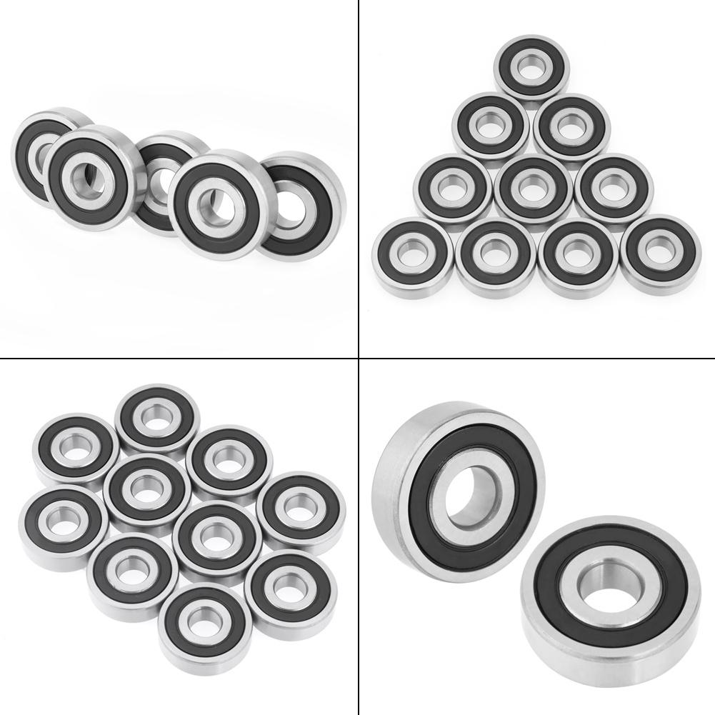 10 rubber ed bearings, high quality steel bearings 10 x 30 x 9 mm, 10 percent for mechanical devices, electrical instruments, toy