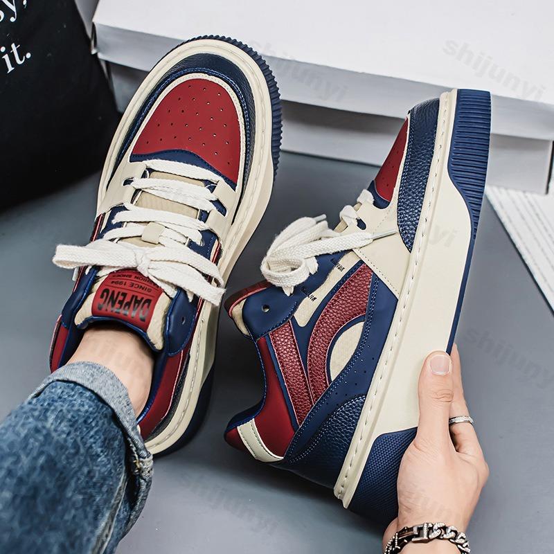 Fashion 2025 Autumn New Men's Low Top Thick Sole Casual Sport Shoes Fashion Trend Versatile Comfortable Non Slip Niche Platform sneakers