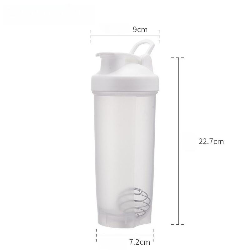 Large Capacity Shaking Cup with Handle for Outdoor Fitness Portable Sports Water Cup Protein Powder Shaking Cup 700ml белый