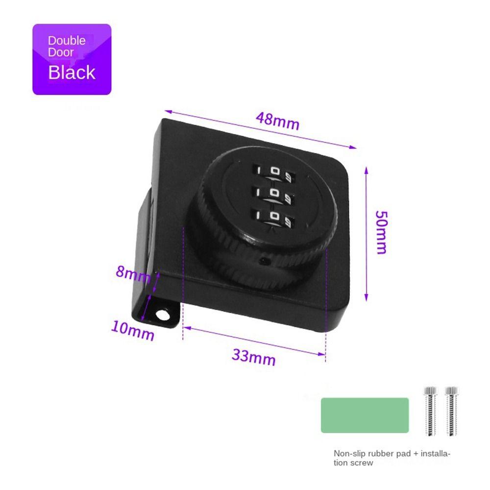 3 Digital Code Glass Door Password Lock Hardware Combination Lock Display Case Lock  Glass Cabinet