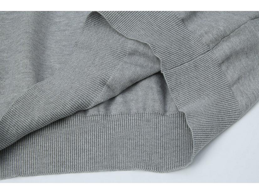 Stone Island Classic Cuff Badge Round Neck Wool Sweater