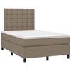 Maison Exclusive - Sommier à lattes de lit avec matelas Taupe 120x200 cm Tissu