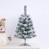 Artificial Christmas Tree Decoration Tabletop Mini Snow Flocked Xmas Tree Figurine Realistic Pine