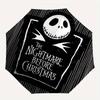 Jack Skellington,Nightmare Before Christmas Themed Automatic Opening and Closing Folding Umbrella, Reinforced 8 Ribs, Compact Travel Design,