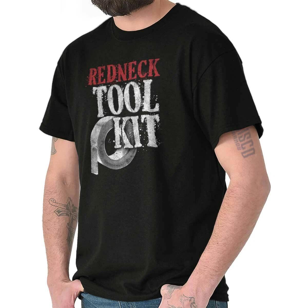 Redneck Joke Funny Southern Attitude Gift Womens or Mens Crewneck T Shirt Tee L