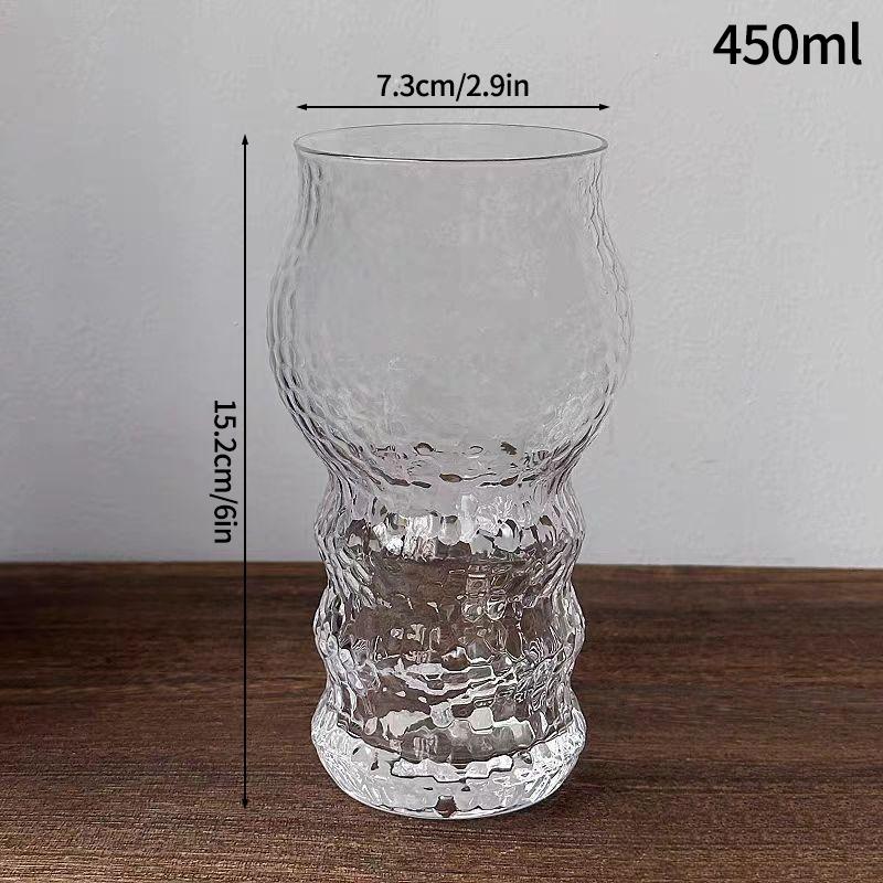 

Glass Drinkware Cold Coffee Cups Decorative Barware Cocktail Glass Water Cups Cute Water Bottle Clear Coffee Cups as show