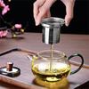 350ml Filterable Heat-resistant Glass Teapot with Tea Strainer Infuser High Borosilicate Glass Puer Tea Pot Kung Fu Tea Set