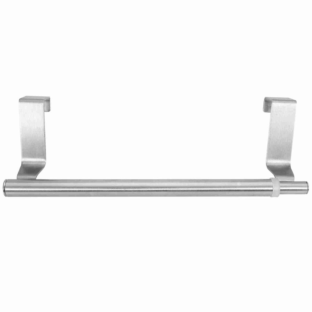 Silver Towel Rack Stainless Steel Towel Bar Practical Towel Holder Kitchen Bathroom Bedroom Single Bar