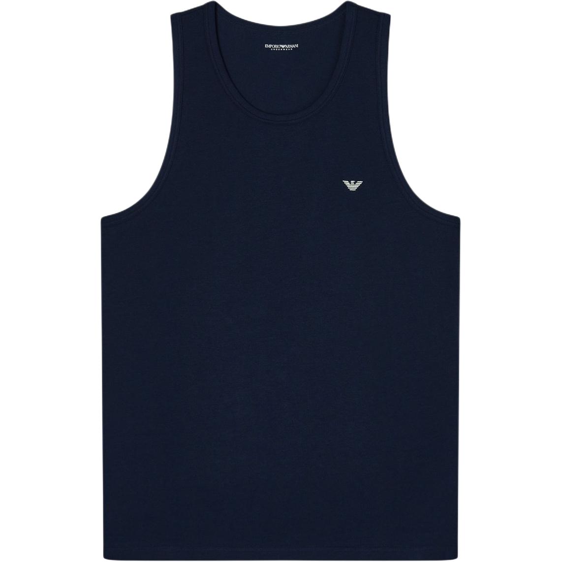 Emporio Armani Round Neck Stretch Cotton Knit Casual Vest Men tops EM000385-AF18891-UB102 S