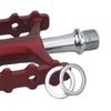 10Pcs Pivots Converter Pedal Extension Spacers for Fixed Gear Tool Bikes Pedal Washers Steel Cycling Extenders