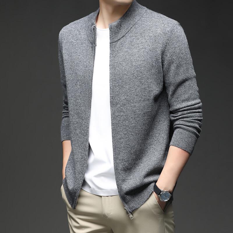 IMAGINEX Men's All Wool Cardigan Sweater