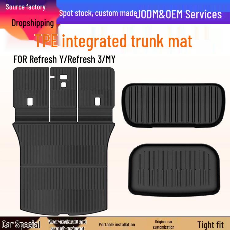 Tesla Model Y 25 Refresh All-in-One Trunk and Floor Mats Set.
