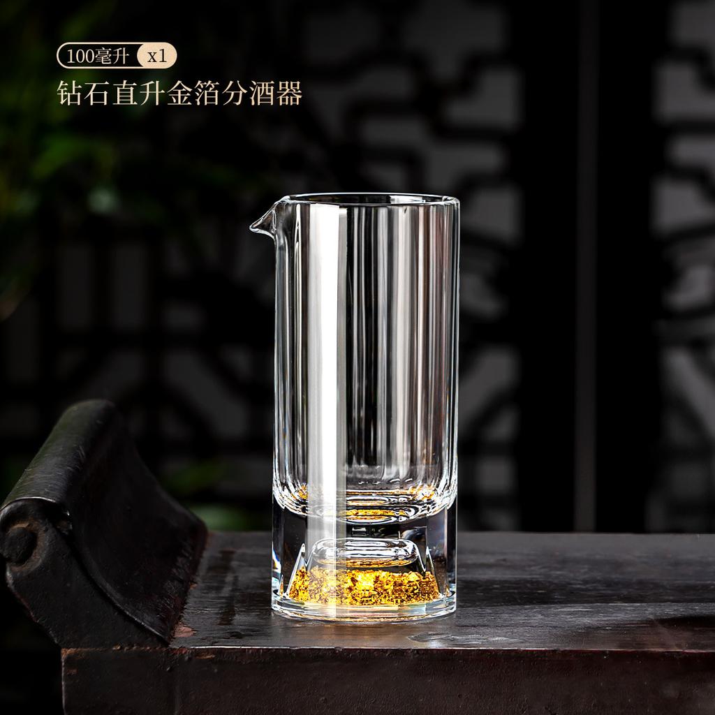 Bamboo Joint White Wine Cup With Vertical Stripes Wine Decanter Strong Liquor Cup Single Mouth Cup Crystal Glass Small Wine Cup