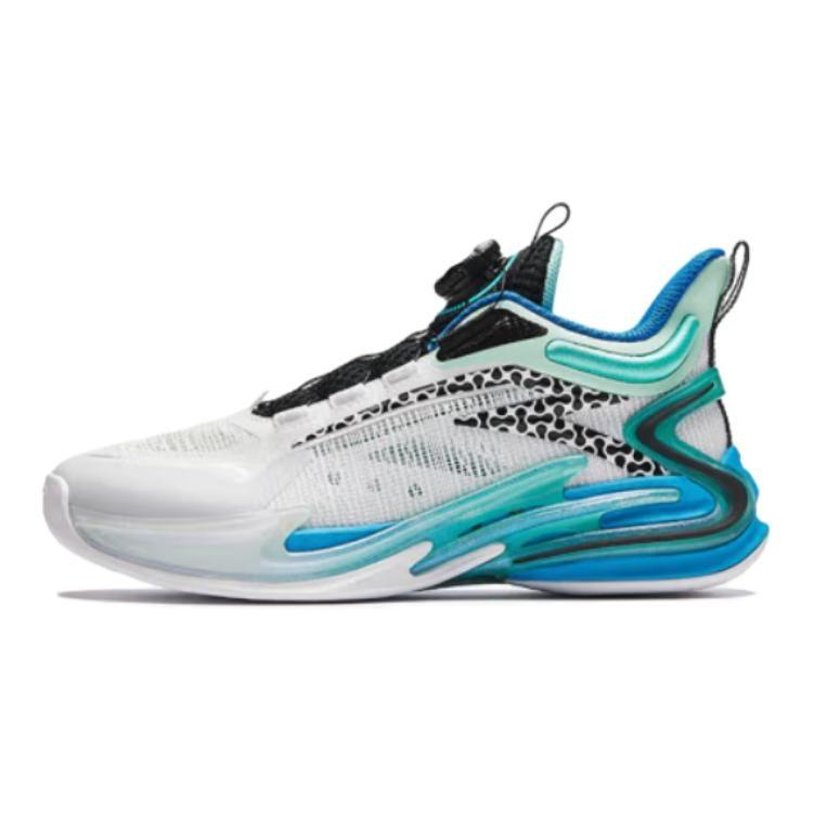 (GS) ANTA Basketball Shoes  White Blue  Kids  312421122-3 EU 38