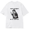 FIGHT OR FLIGHT Bedrucktes Baumwoll-Meme-T-Shirt für Damen und Herren Mode Bequemes Kurzarmshirt Frühling_Sommer Neue Kollektion