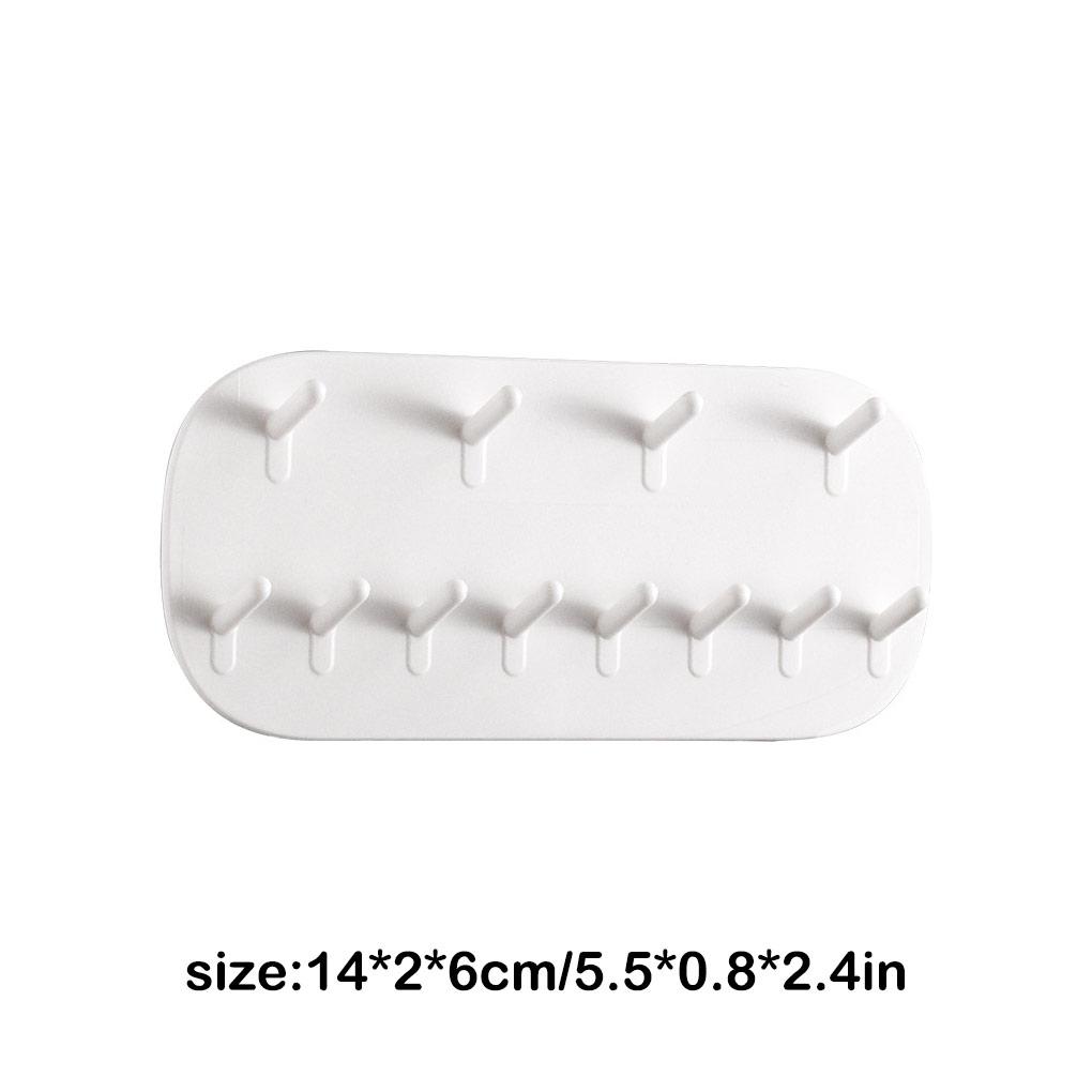 Hanging Jewelry Storage Rack Hooks Keys Mount Chains Wall Organizer Bedroom Kitchen Living Room Cabinet Bathroom Closet