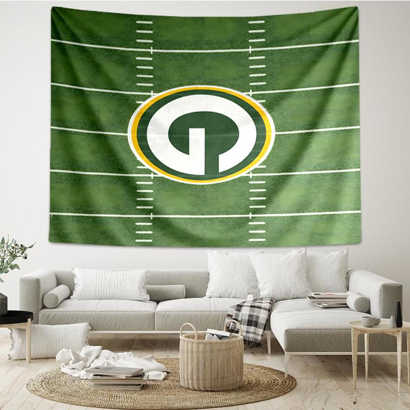 Green Bay Packers Gear Tapestry Hanging for Bedroom,Livingroom, Playroom,Decor Art Room Wall Tapestry Holiday and Birthday Gifts