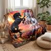 Equestrian Fantasy Journey Theme blanket Lightweight Warm Flannel Blanket Decorative Throw Blanket for Home Decoration