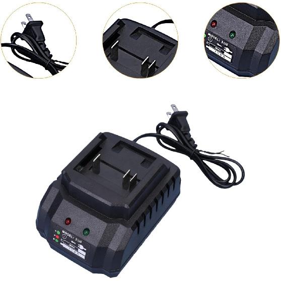 Power Tool Battery Charger Battery Charging Device Portable with Multiple Protection Power Tool Accessories for 21V Battery, 1.8A