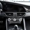 For Alfa Romeo Giulia Stelvio 2017- ABS Car Center Console Air Conditioning Vent Frame Cover Trim Interior Car Accessories