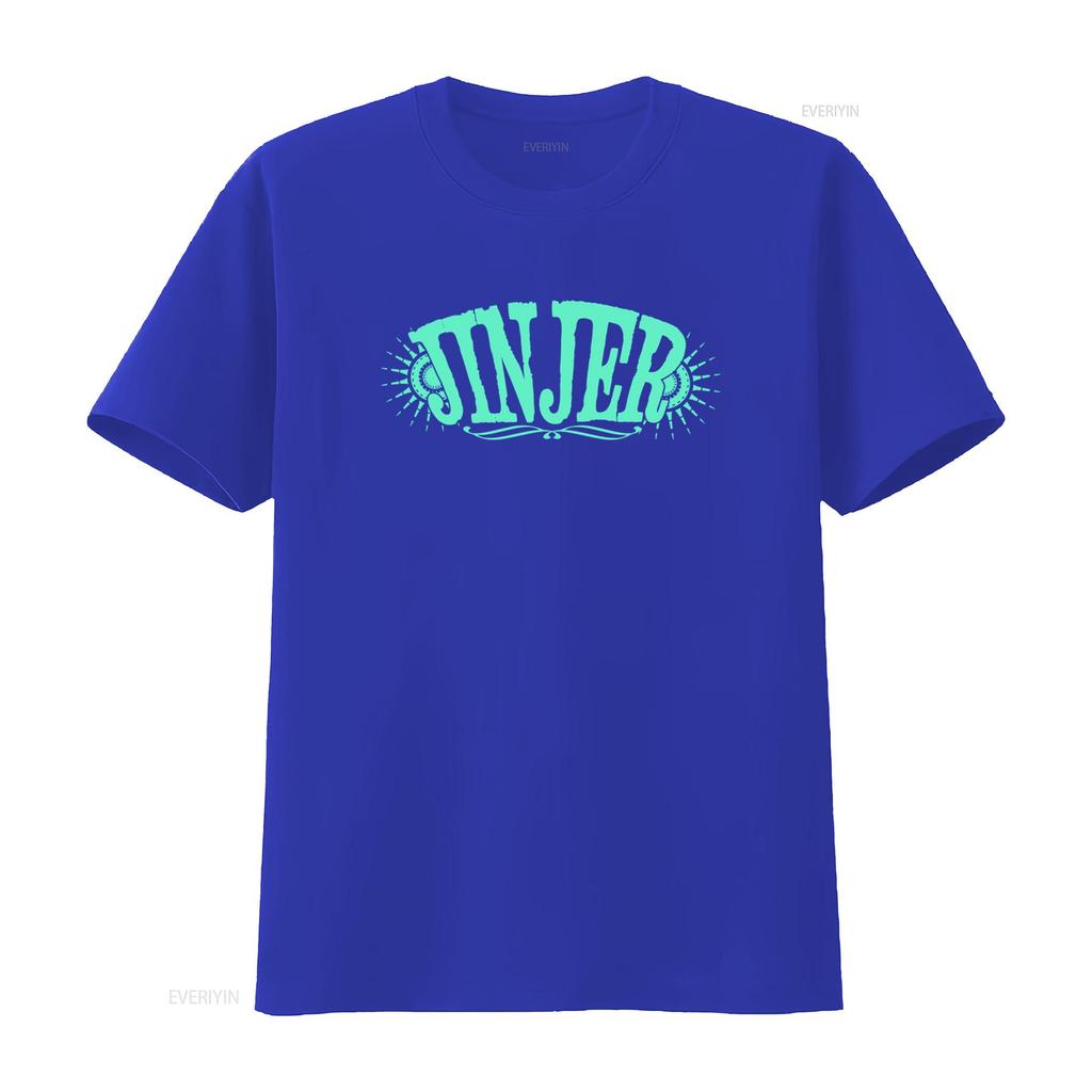Jinjer Metalcore Band Logo Mens T Shirt Stylish Hip Hop for Adults vintage Washed Stretched designer clothes fashion