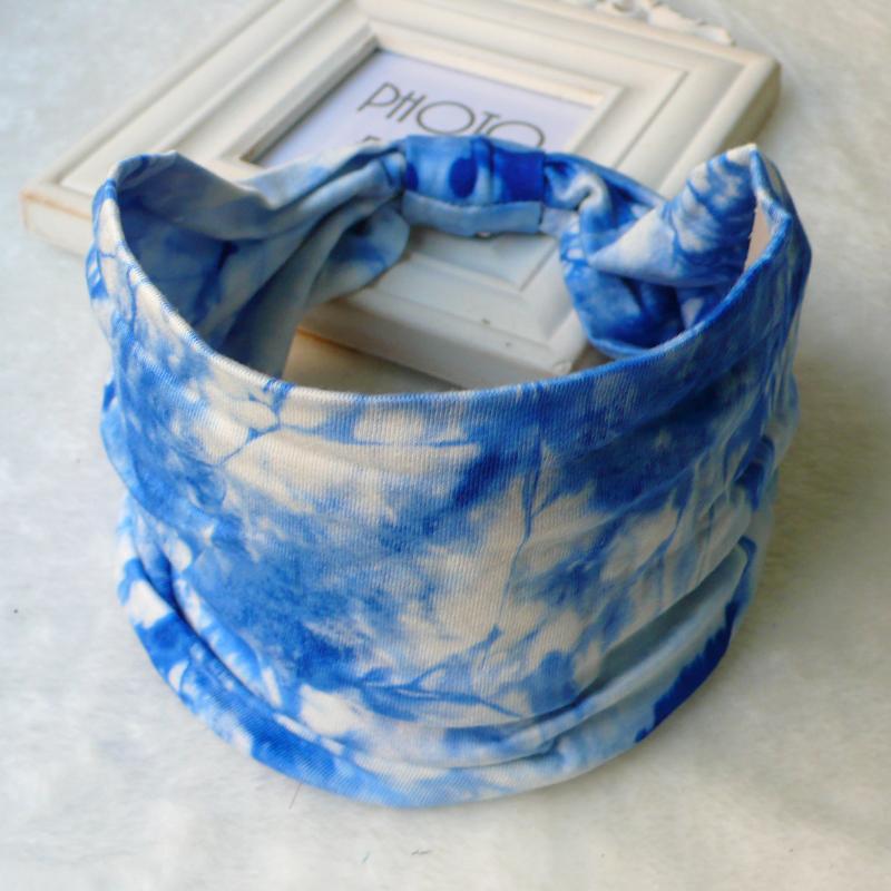 4Pcs Cross Wide Headband Women Wide Hair Band Boho Elastic Sports Headwear Yoga Hair Band Workout Headwrap