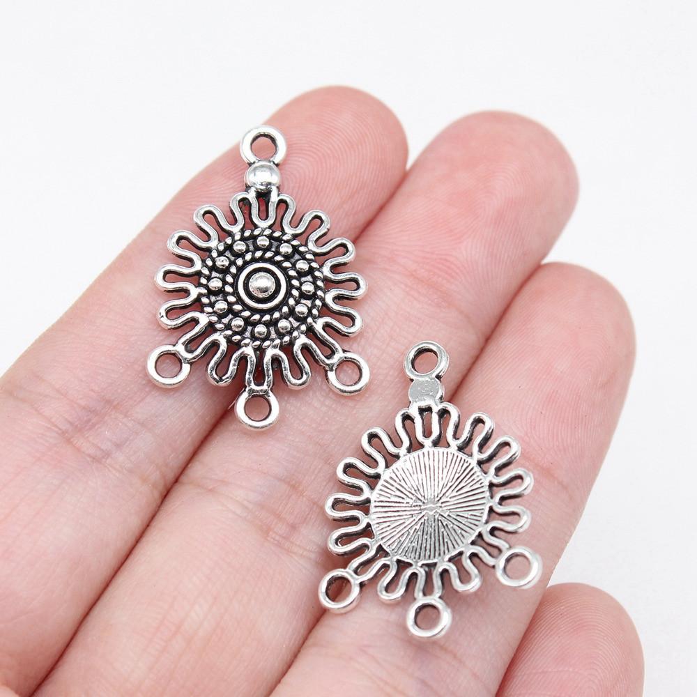 Accessoires Pièces Connecteur Boucle d'Oreille Rond Multi-Trous Fournitures de Bijoux de Mariage ZA044