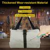 1 pc Tool Roll Organizer, Wrench Roll Up Pouch Bag with 5 Zipper Pockets Canvas Tool Roll, 16 OZ Canvas Wrench Tool Organizer