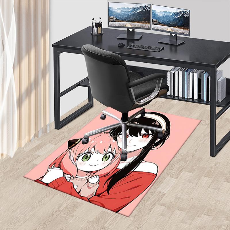 

1pc Anime Cartoon Design Office Chair Mat - Seasonal Gift for Home Decor, Suitable for All Seasons.Q066 60cm by 90cm