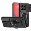 KEYSION Husa blindata rezistenta la socuri pentru Xiaomi 14T Pro 5G Slide Protectie Camera Inel Stand Husa din spate telefon pentru Xiaomi 14TPro 14T 5G