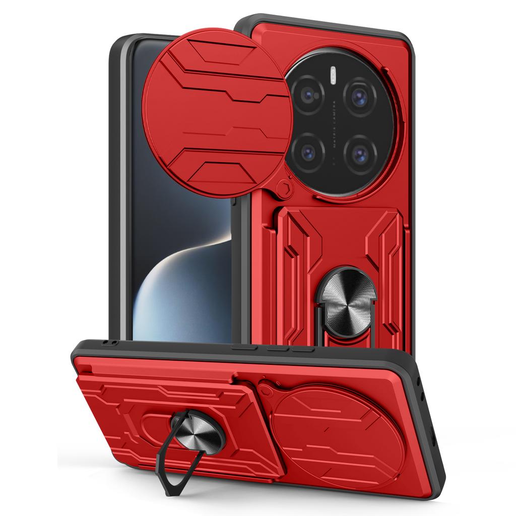 For Honor Magic7 Pro 5G Case PC+TPU Kickstand Phone Back Cover with Camera Slider