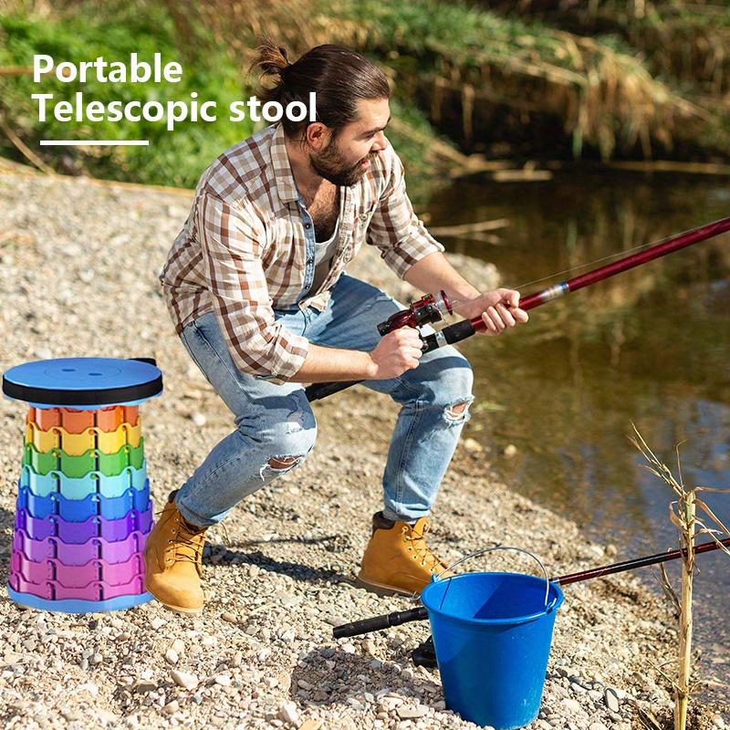 Enhanced and Reinforced Collapsible Stool, Versatile Folding Seat for Fishing, Home, Travel, Waiting In Line, Made of PP Material - Small and Light