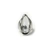 Silver Color Water Drop Ring Adjustable Minimalist Ring Elegant Transparent Crystal Rings  Jewelry