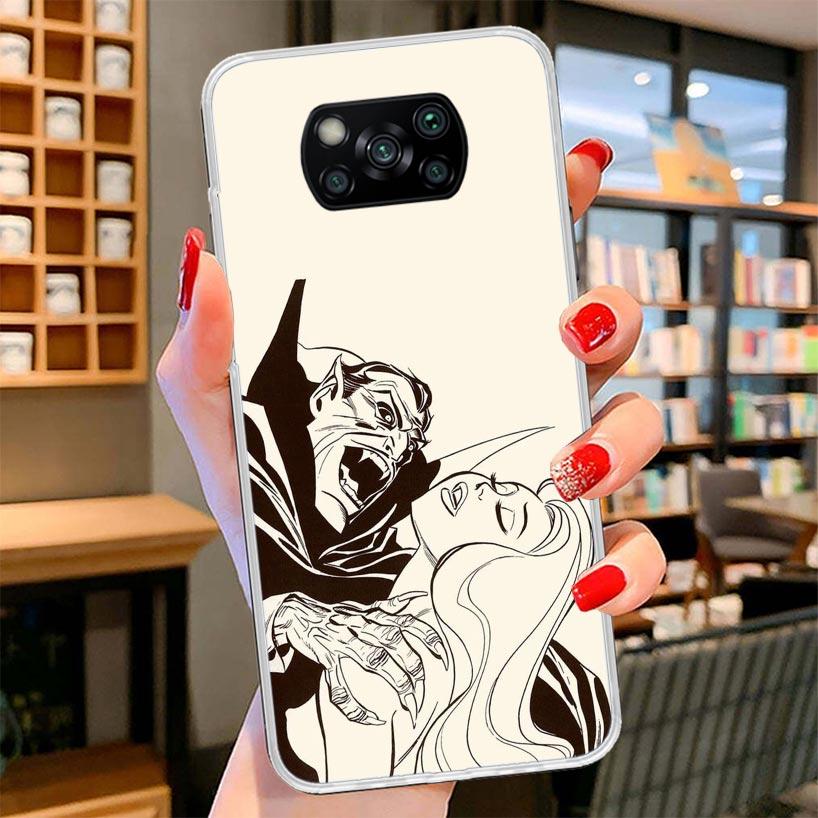 Gothic Vampire Scarlet Art Cover Phone Case For Xiaomi Poco F7 Ultra X7 X6 X5 Pro M7 Redmi 15C 15 13C 13 12C 12 10C 10 9A 9C 9T
