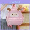 Cute Cartoon Sheep Pattern Backpack Stylish Light Durable Big Capacity Versatile Travel Bag