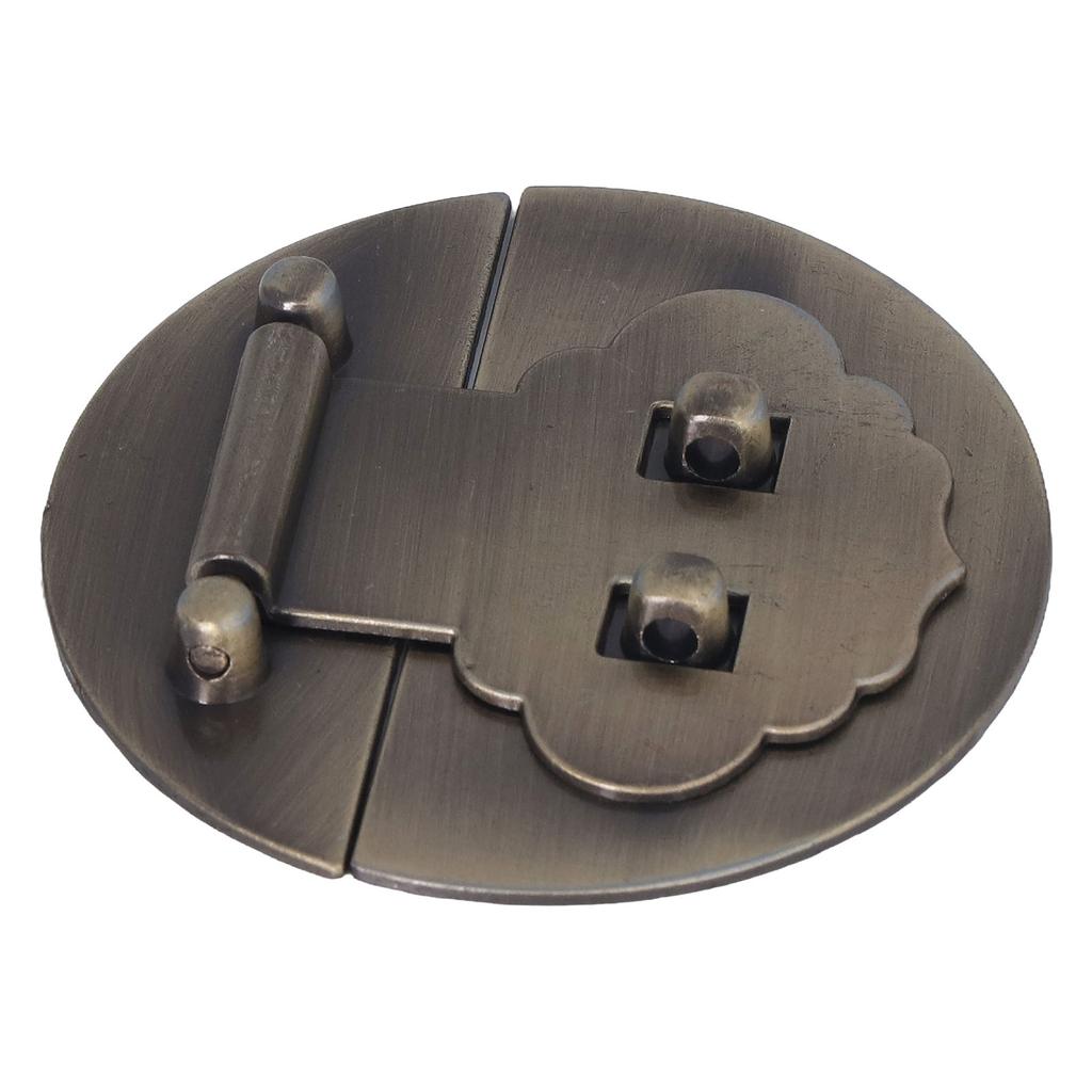 2 Sets 7cm Antique Wooden Box Buckle Bronze Round Rust Protection Zinc Alloy Box Buckle for Jewelry