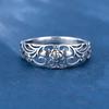 A Delicate Hollowed-out Rose Patterned Ring, Exuding A Romantic and Beautiful Charm. A Romantic Token of Love.