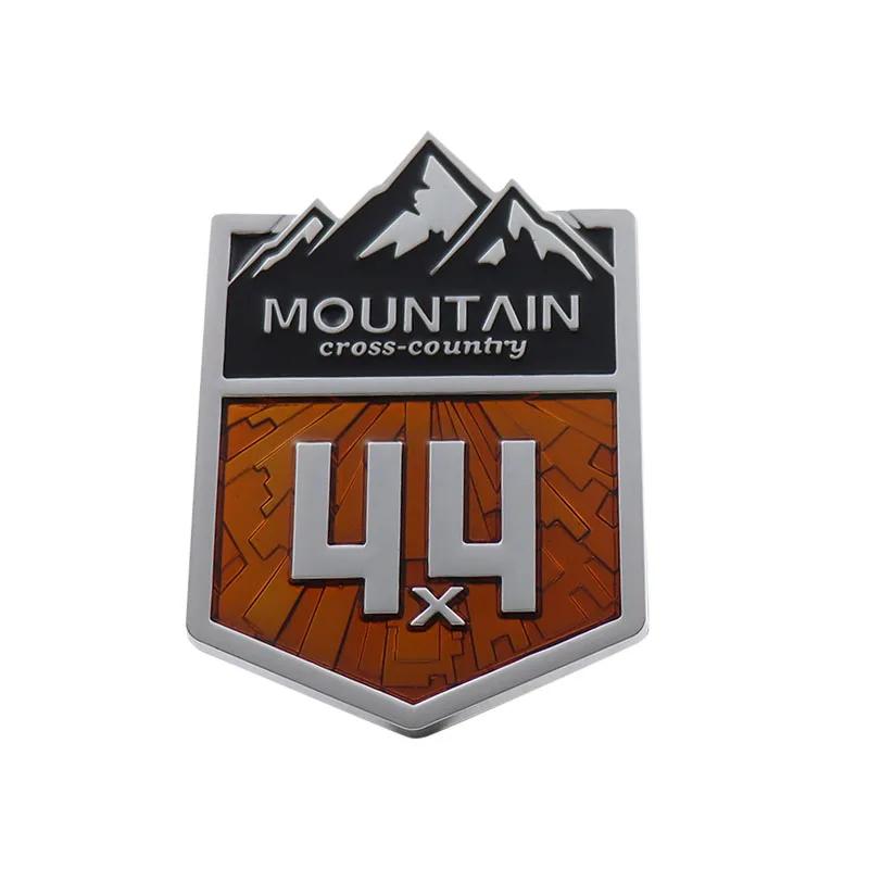 3D Car Styling 4X4 Mountain Cross Country 4WD for FJ Cruiser Car Fender Side trunk Decal Emblem Badge Sticker