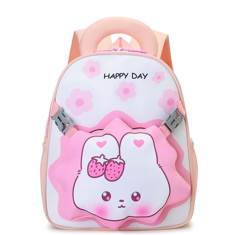 Cartoon-Kinderrucksack für Vorschulkinder aus atmungsaktivem Nylon mit gepolsterten Trägern für den Schulgebrauch