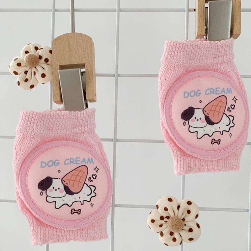 CartoonKleinkind Baby Knieschoner Elastische Krabbel Ellbogenpolster Kleinkinder Knieschützer Atmungsaktives Sicherheits-Kniepolster