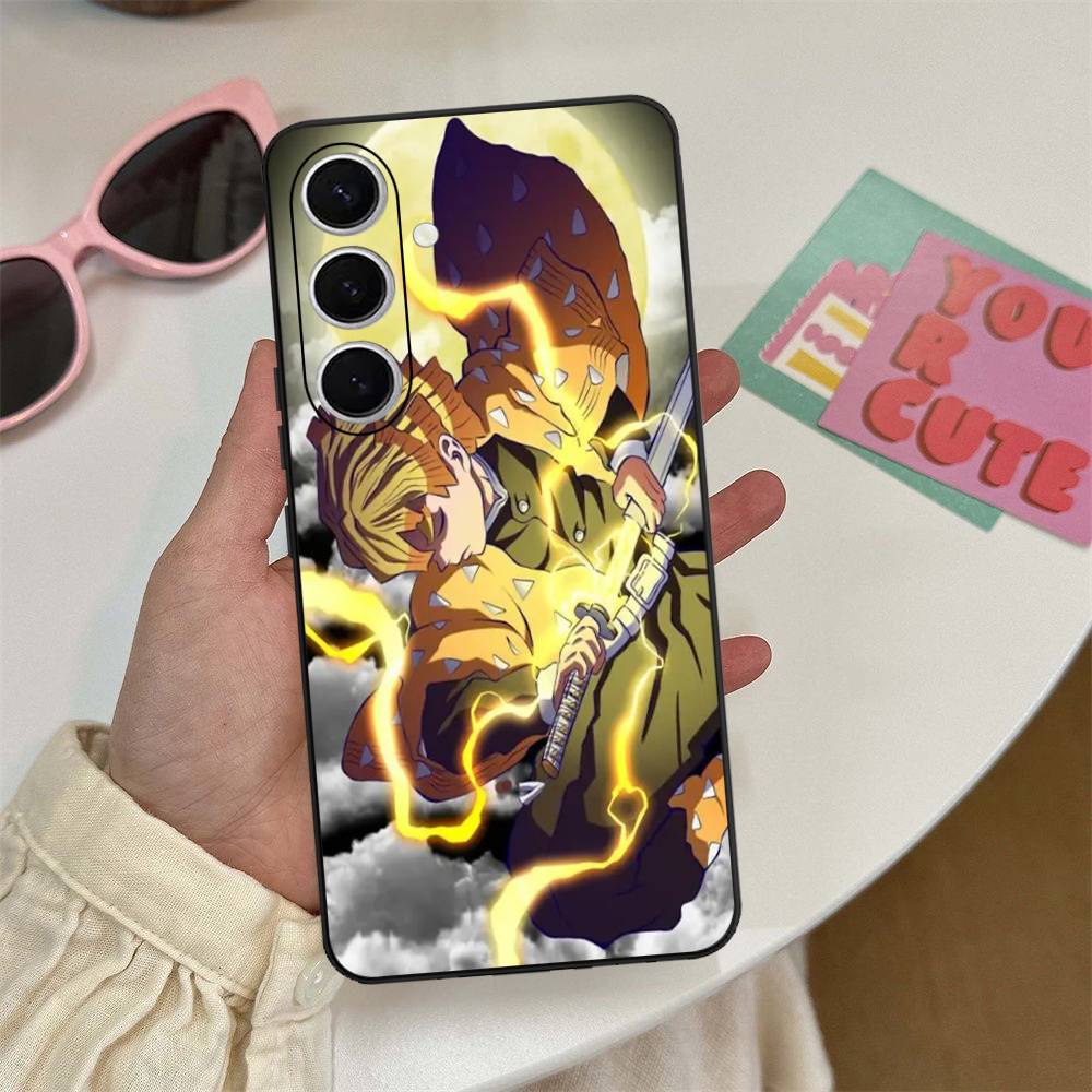 Anime Demon Slayer Phone Case For Samsung S 20 21 22 23 Lite Plus Ultra Clear Mobile Cover Funda