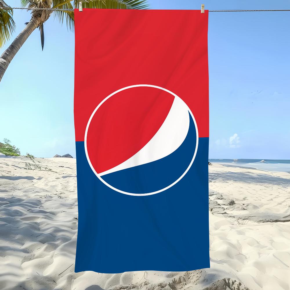 Fashion Art Print P-pepsi C-cola Logo Towel Soft Pool Gift For Travel Gym Shower Camping Quick Dry Sports Large Beach Towel