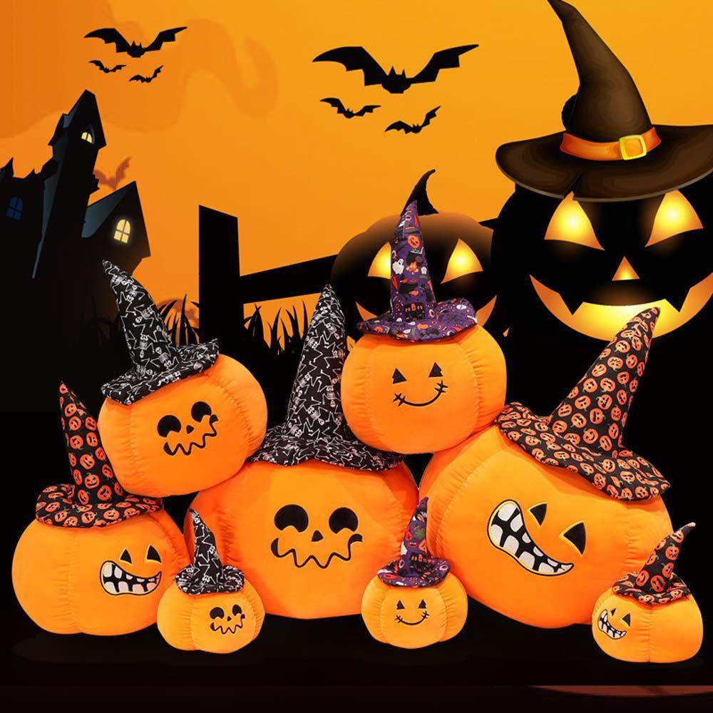 Pumpkin Halloween Home Decoration Plush Doll Plush Cushion Pumpkin Stuffed Toys Pumpkin Plush Toy