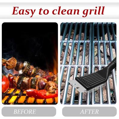 8-inch Grill Brush Stainless Steel Wire Super Cleaning Brush Wire Bristles for Barbecue Grill Brush Durable Cooking Tools