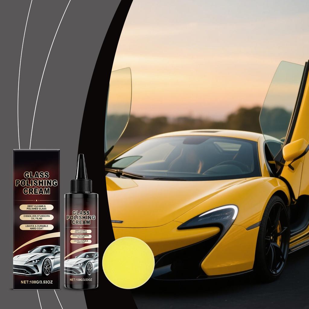 Car Glass Care Kit, Daily Cleaning, Restoration, Stain Removal, And Crystal For Car Glass.